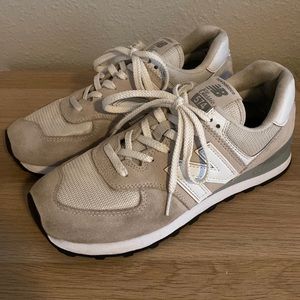 New Balance Womens 574 Classic Running Shoes Gray WL574EW Size 9.5 B